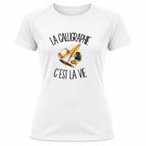 T-shirt de Sport Femme La calligraphie c'est la vie