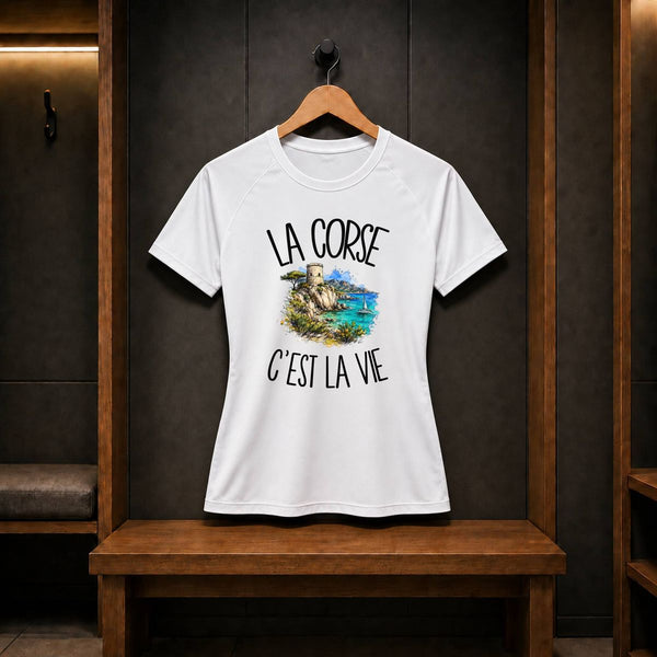 T-shirt de Sport Femme La Corse c'est la vie