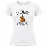 T-shirt de Sport Femme La country c'est la vie