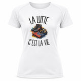 T-shirt de Sport Femme La lutte c'est la vie