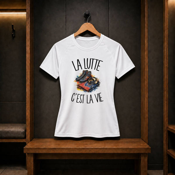 T-shirt de Sport Femme La lutte c'est la vie