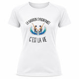 T-shirt de Sport Femme La natation synchronisée c'est la vie