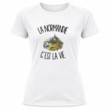 T-shirt de Sport Femme La Normandie c'est la vie