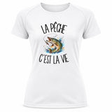 T-shirt de Sport Femme La pêche c'est la vie