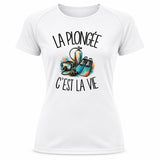 T-shirt de Sport Femme La plongée c'est la vie