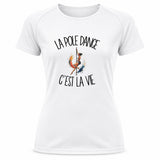 T-shirt de Sport Femme La pole dance c'est la vie