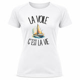 T-shirt de Sport Femme La voile c'est la vie