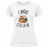 T-shirt de Sport Femme L'apéro c'est la vie