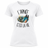 T-shirt de Sport Femme L'apnée c'est la vie