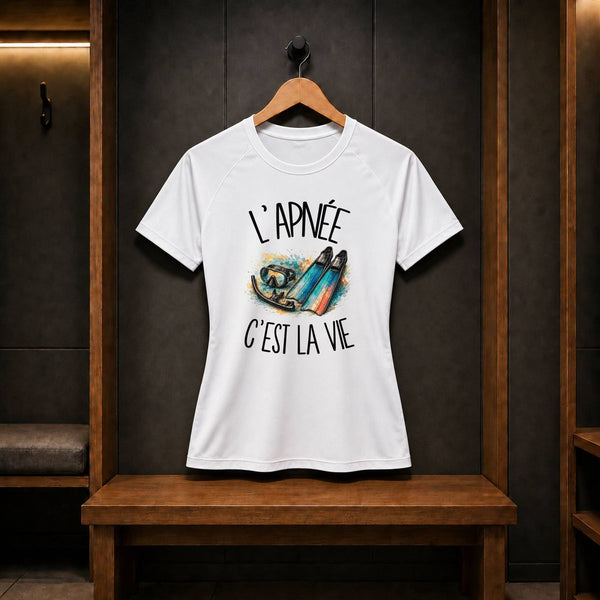 T-shirt de Sport Femme L'apnée c'est la vie