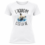 T-shirt de Sport Femme L'aquagym c'est la vie