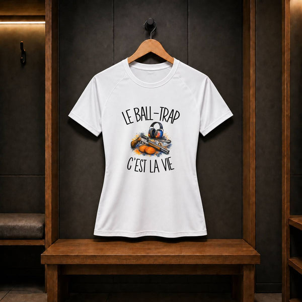 T-shirt de Sport Femme Le ball-trap c'est la vie