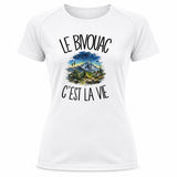 T-shirt de Sport Femme Le bivouac c'est la vie