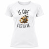 T-shirt de Sport Femme Le café c'est la vie