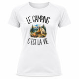 T-shirt de Sport Femme Le camping c'est la vie