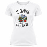T-shirt de Sport Femme Le Canada c'est la vie