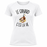 T-shirt de Sport Femme Le canard c'est la vie
