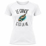 T-shirt de Sport Femme Le canoë c'est la vie