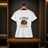 T-shirt de Sport Femme Le chocolat c'est la vie