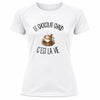 T-shirt de Sport Femme Le chocolat chaud c'est la vie