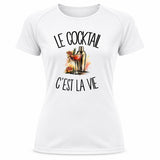 T-shirt de Sport Femme Le cocktail c'est la vie
