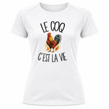 T-shirt de Sport Femme Le coq c'est la vie