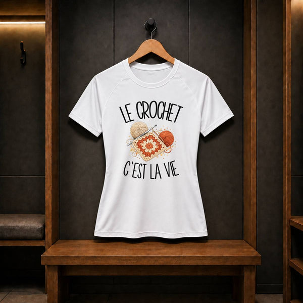 T-shirt de Sport Femme Le crochet c'est la vie