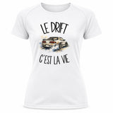 T-shirt de Sport Femme Le drift c'est la vie