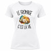 T-shirt de Sport Femme Le fromage c'est la vie
