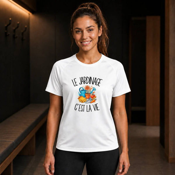 T-shirt de Sport Femme Le jardinage c'est la vie