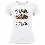 T-shirt de Sport Femme Le karting c'est la vie