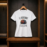 T-shirt de Sport Femme Le kickboxing c'est la vie