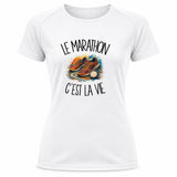 T-shirt de Sport Femme Le marathon c'est la vie