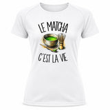 T-shirt de Sport Femme Le matcha c'est la vie