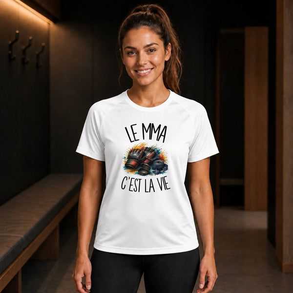 T-shirt de Sport Femme Le MMA c'est la vie