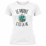 T-shirt de Sport Femme Le paddle c'est la vie