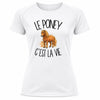 T-shirt de Sport Femme Le poney c'est la vie