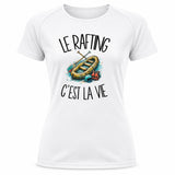 T-shirt de Sport Femme Le rafting c'est la vie