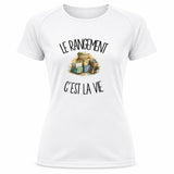 T-shirt de Sport Femme Le rangement c'est la vie