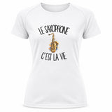 T-shirt de Sport Femme Le saxophone c'est la vie
