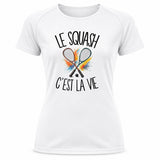 T-shirt de Sport Femme Le squash c'est la vie