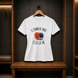 T-shirt de Sport Femme Le tennis de table c'est la vie