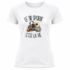 T-shirt de Sport Femme Le tir sportif c'est la vie