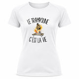 T-shirt de Sport Femme Le trampoline c'est la vie