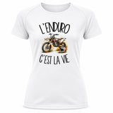 T-shirt de Sport Femme L'enduro c'est la vie