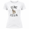 T-shirt de Sport Femme Les ânes c'est la vie