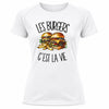 T-shirt de Sport Femme Les burgers c'est la vie