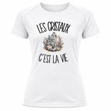 T-shirt de Sport Femme Les cristaux c'est la vie