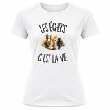 T-shirt de Sport Femme Les échecs c'est la vie