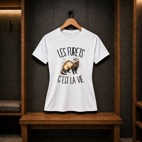 T-shirt de Sport Femme Les furets c'est la vie
